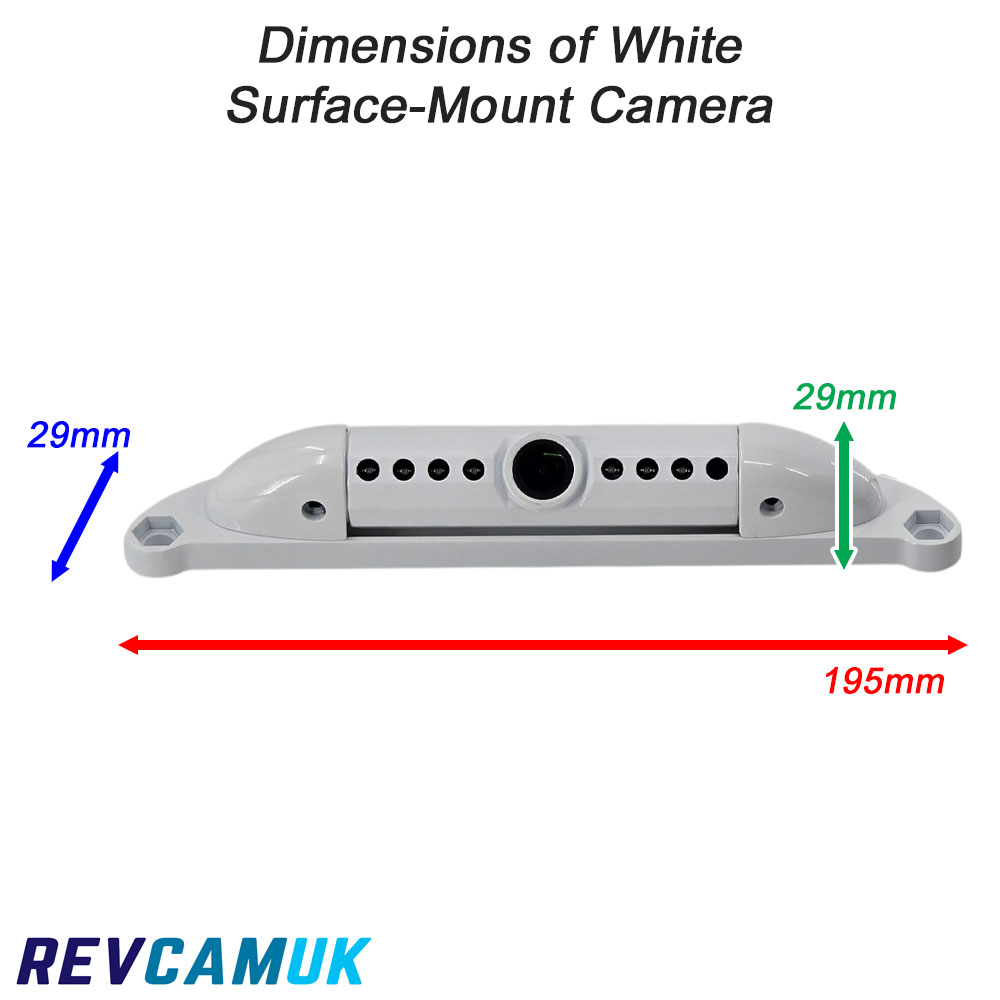 White Numberplate Parking Camera - 700TVL - 4-Pin