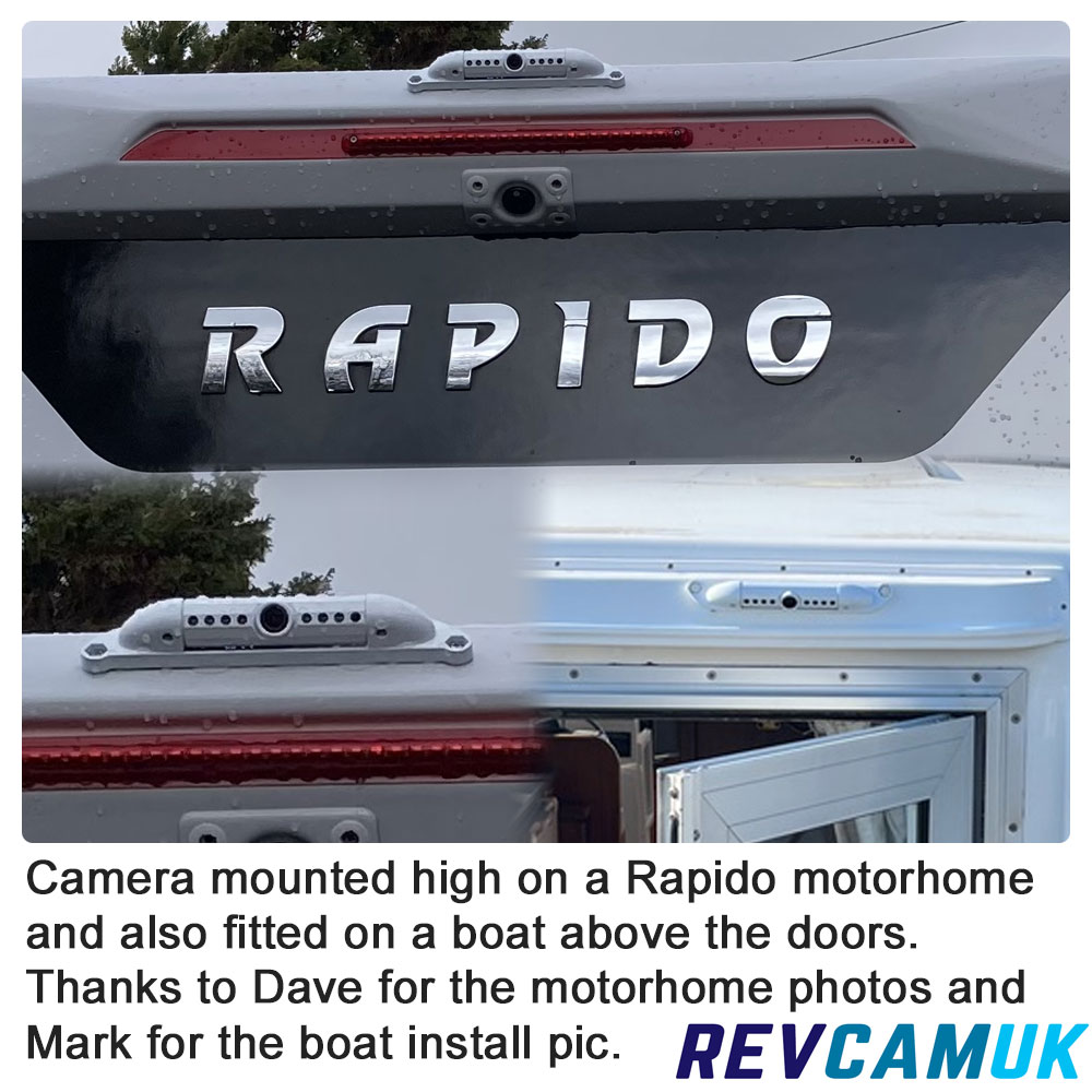 White Numberplate Parking Camera - 700TVL - 4-Pin