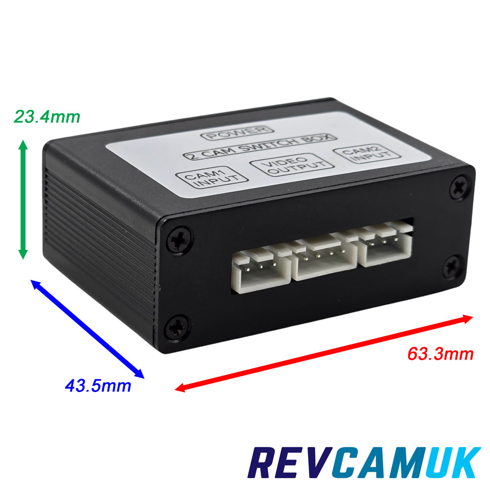 ACC099 - Switching box allows two reversing cameras to use one channel/cable