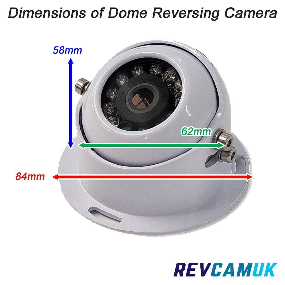 White Dome Reversing Camera - Sony CCD 700TVL - 4-Pin