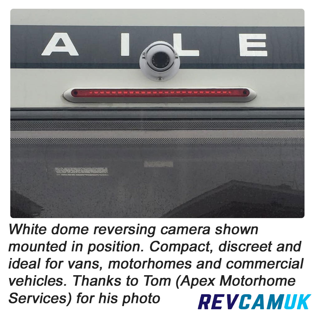 White Dome Reversing Camera - Sony CCD 700TVL - 4-Pin