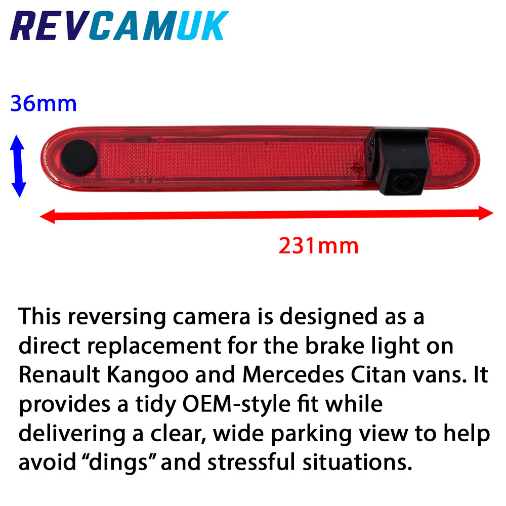 Renault Kangoo and Mercedes Citan Brake Light Reversing Camera | CAM739