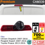 Peugeot Expert, Citroen Dispatch, Toyota Proace 2007-2016 Brake Light Reversing Camera | CAM339