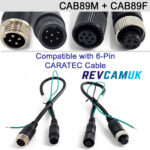 Adria / Caratec 6-Pin to 4-Pin Compatible Camera Adaptor Set | CAB89M + CAB89F