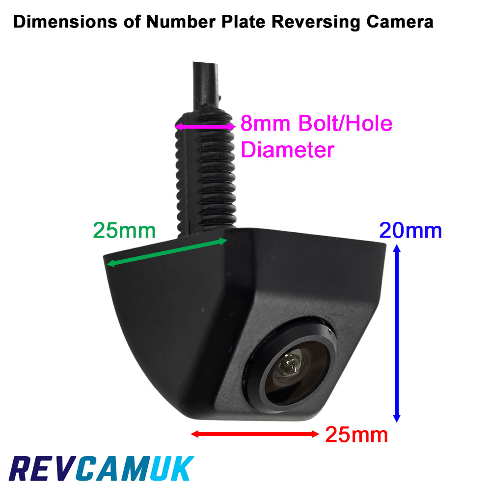 Pole/Bolt Number Plate Reversing Camera Kit with 5" Dash Monitor - PM55J