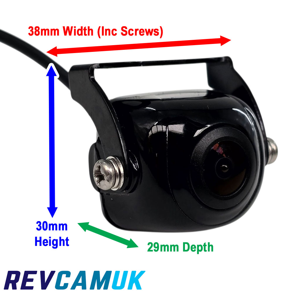 Small Black Bracket Reversing Camera - 700TVL CMOS - 4-Pin & RCA