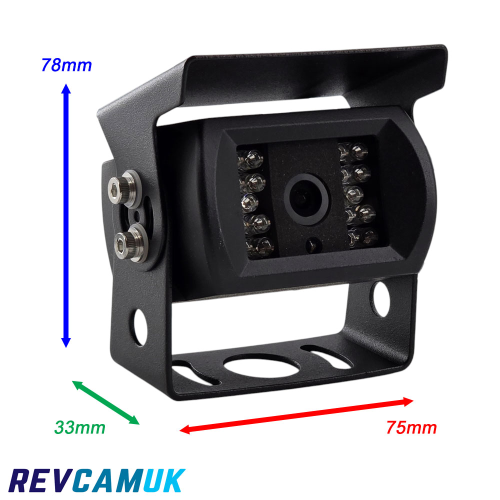 Black Bracket Reversing Camera Kit with Sony CCD or AHD image sensor + Mirror Monitor - PM31B
