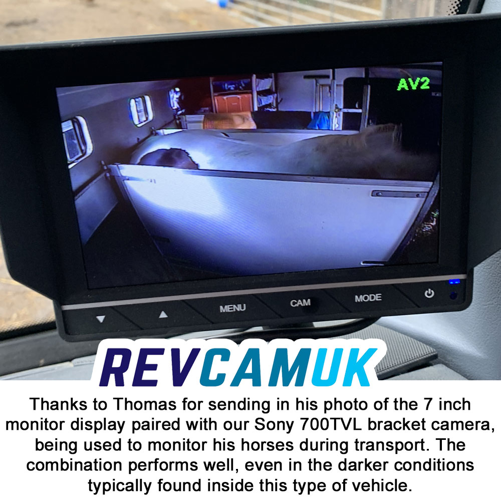 7" monitor display for rear camera - 2x 4 pin inputs | MON17