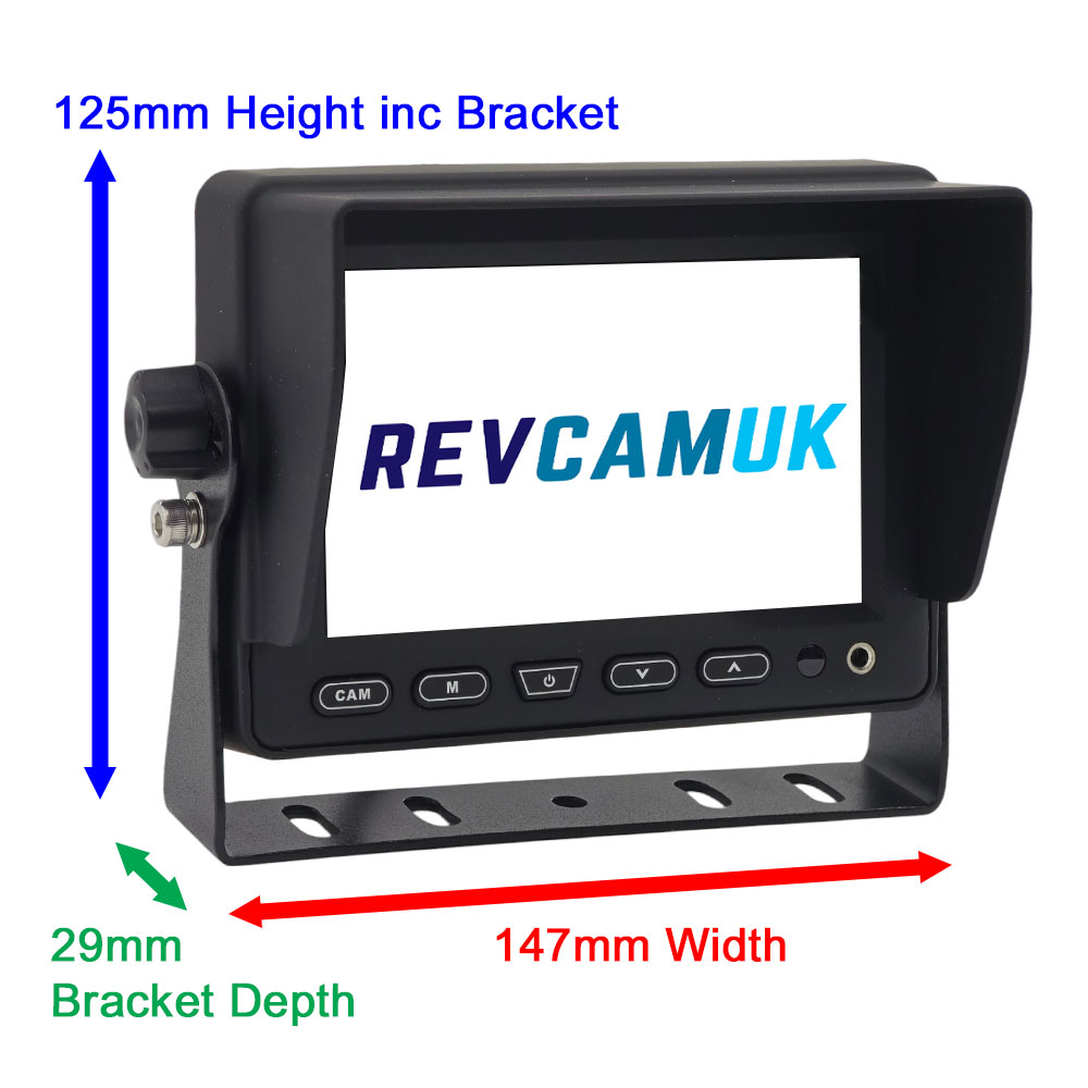 Black Sony CCD Bracket Reversing Camera Kit with 5" Dash Monitor - PM51B