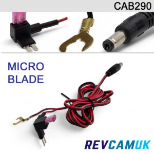 Micro Fuse Tap "Piggyback fuse holder" to 2.1mm DC socket | CAB290