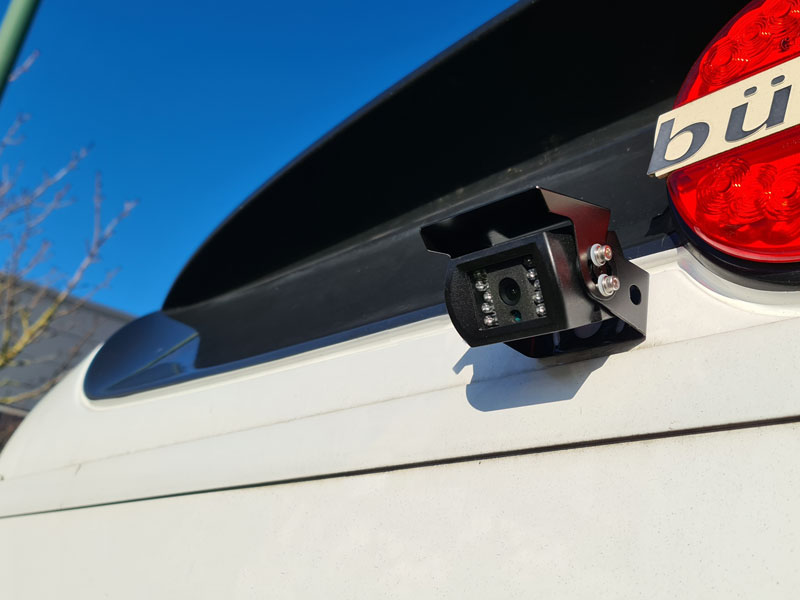 Black Reverse Camera - Sony CCD - Stainless Steel Bracket - RCA (Phono)