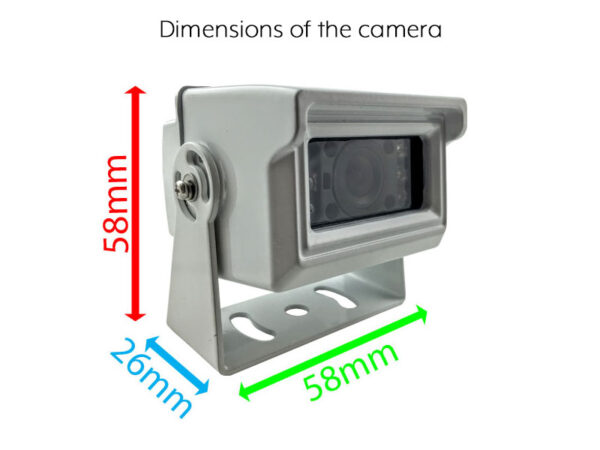 Sony CCD White Bracket Wireless Reverse Camera Kit with 5" monitor | DW16W