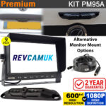 9" Heavy Duty Dash Display + Numberplate Reversing Camera Kit (option of 600TVL or 1080P AHD camera) - PM95A