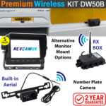 Number Plate Wireless Reversing Camera System with 5" monitor | DW50B