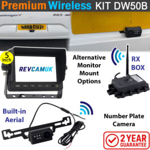 Number Plate Wireless Reversing Camera System with 5" monitor | DW50B