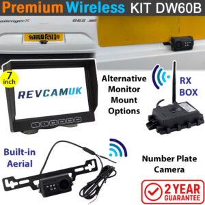 Number Plate Wireless Reversing Camera System with 7" monitor | DW60B