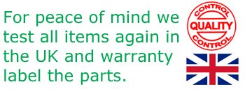 All products tested before dispatch in the UK