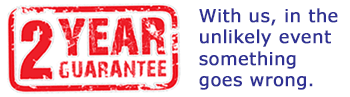 2 Year Guarantee - product guarantee should you experience any issue within 24 months