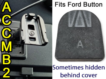 Swan neck bracket to fit Ford button for rear view mirror monitor